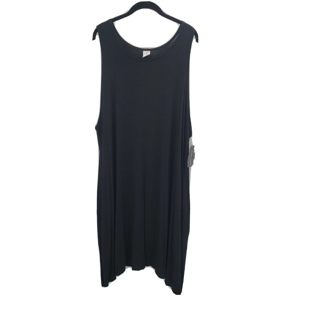 Melrose And Market Black Sleeveless Knit Dress Women Plus Size 3x Lounge Stretch